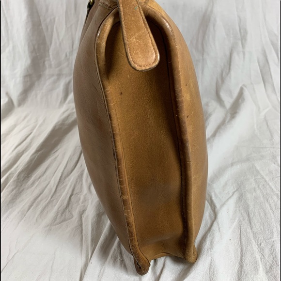 Genuine vintage COACH tan leather briefcase portfolio New York City 80s - Picture 5 of 15